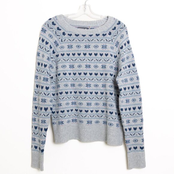 Toad & Co Women's Cazadero Crew Sweater Heather Gray Heart - Picture 3 of 14